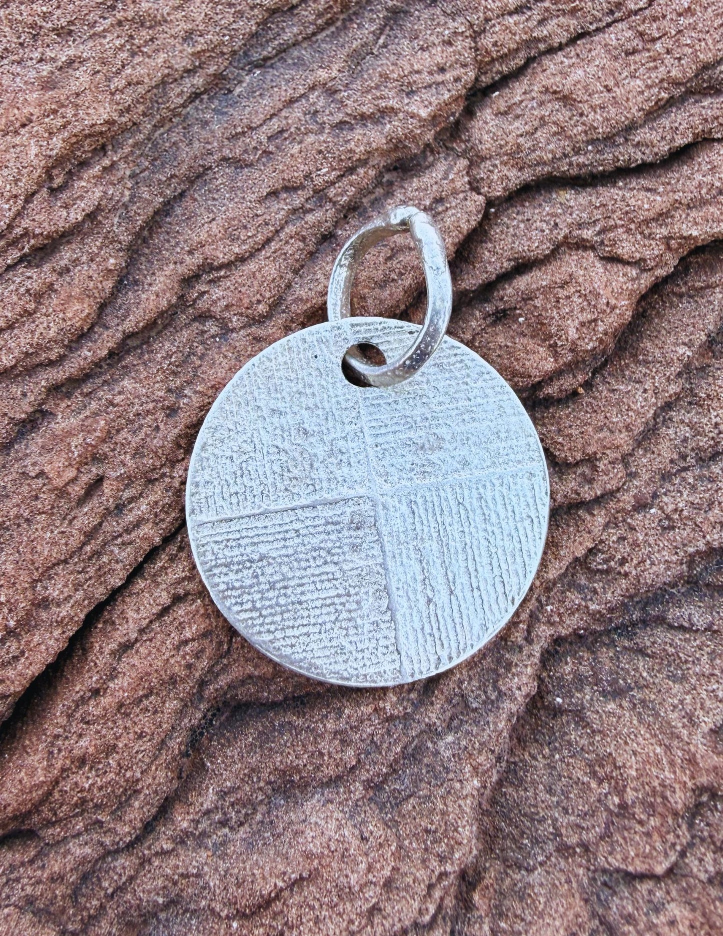 ++ Navajo Made Sterling Silver Medicine Wheel Pendant++ by  Diné artist Gino Antonio