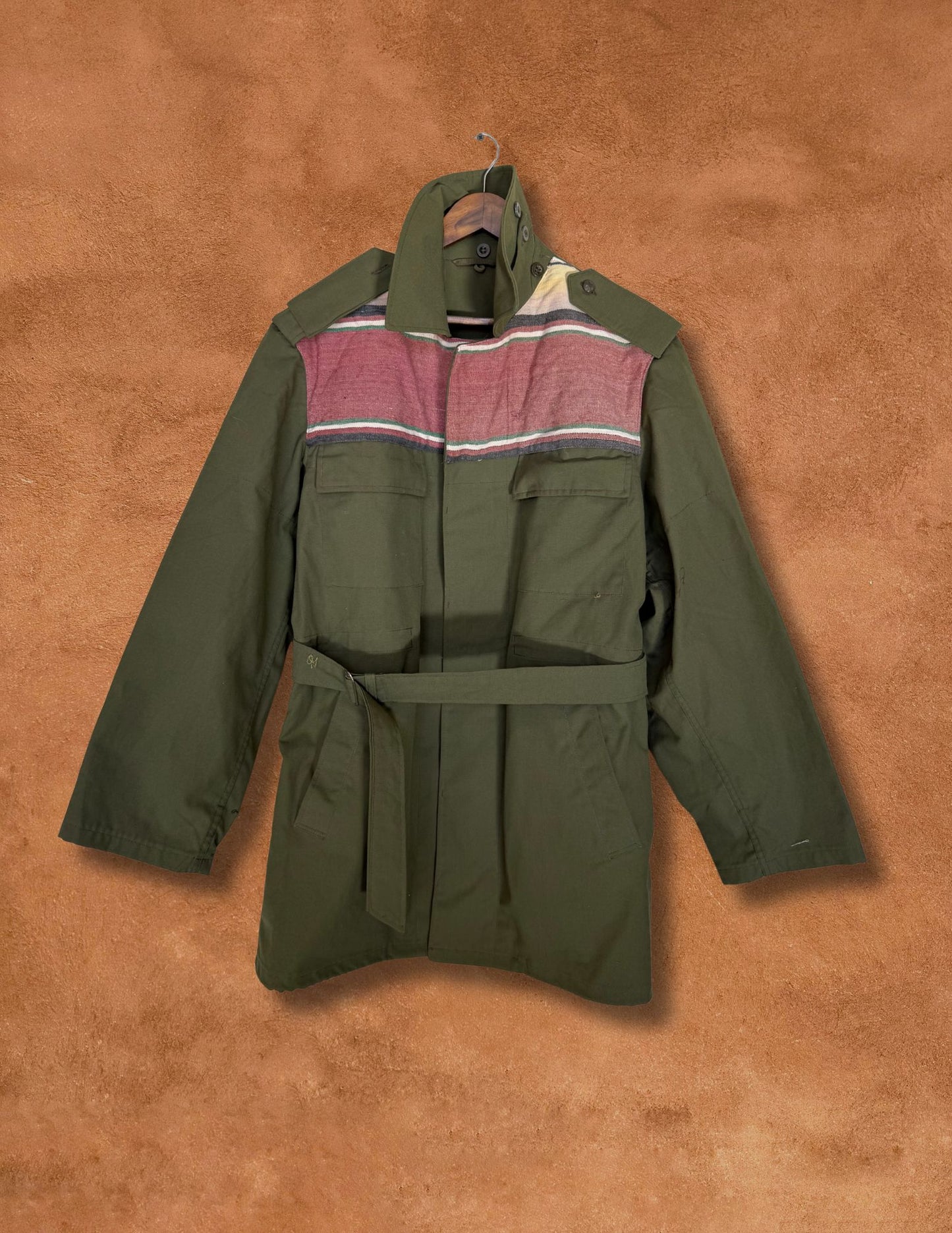 Upcycled Military Field Jacket — Midcentury Blanket Edition F