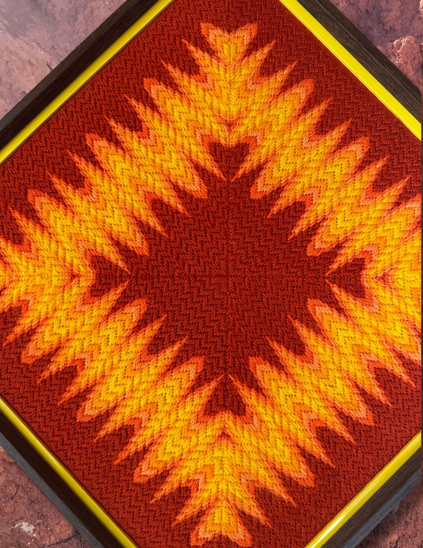 Vintage 70s Fiber Art