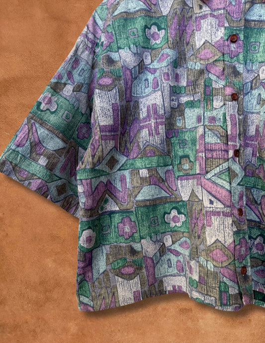 Vintage 80s Surf Shirt 48 x 22