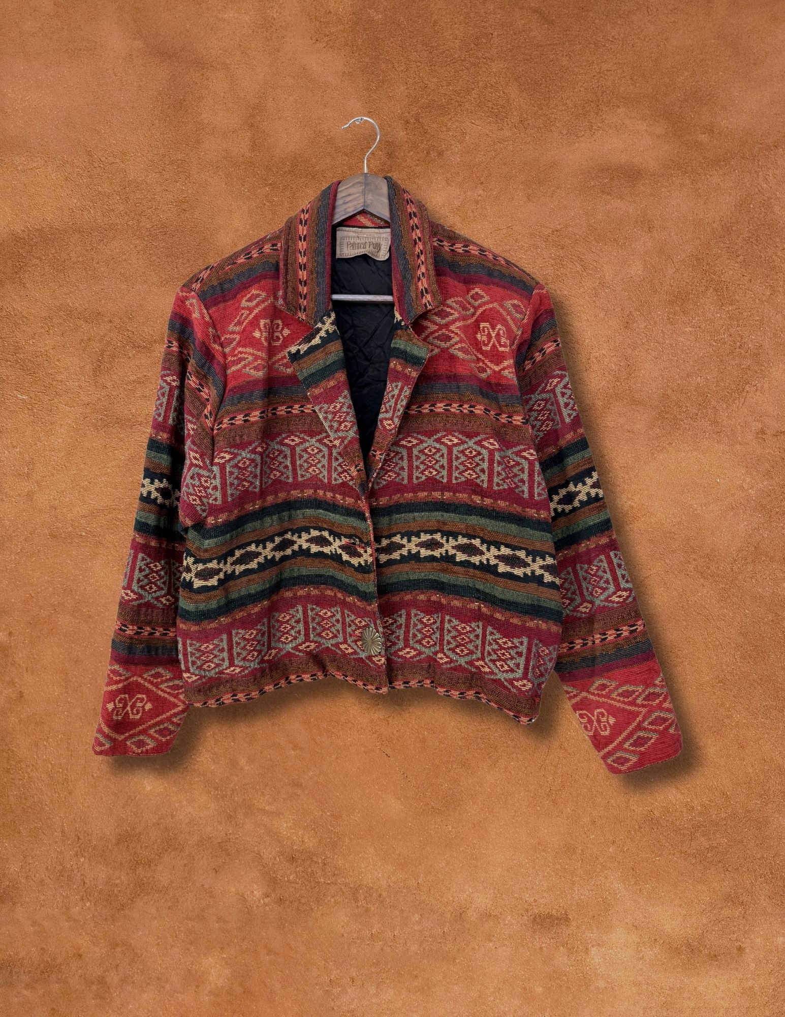 Vintage 80s Tapestry Jacket 42 x 22