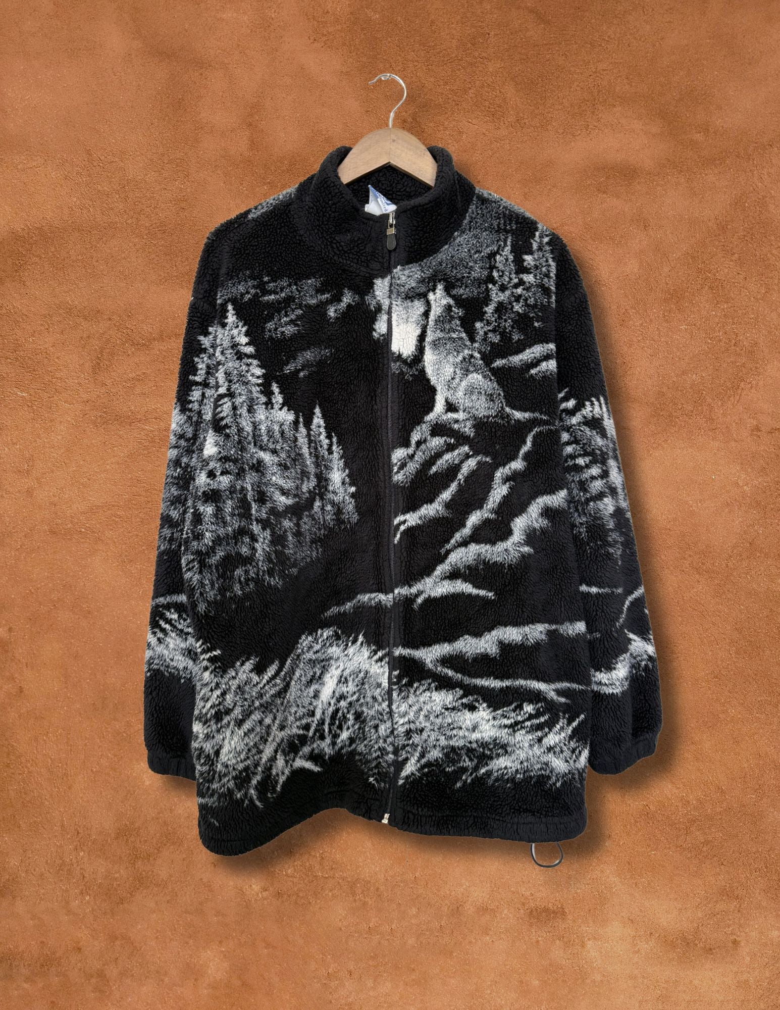 Vintage 90s Fleece Wolfie Jacket 52 x 31