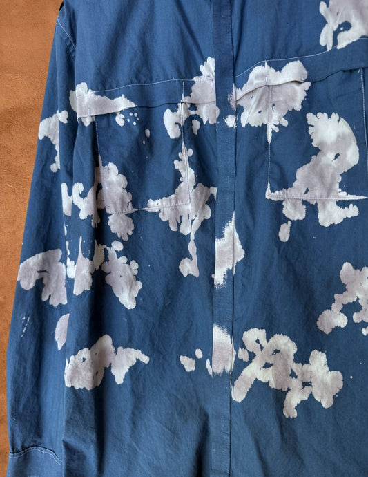 Upcycled Vintage Menswear Shirt 46 x 30 Cloud 12