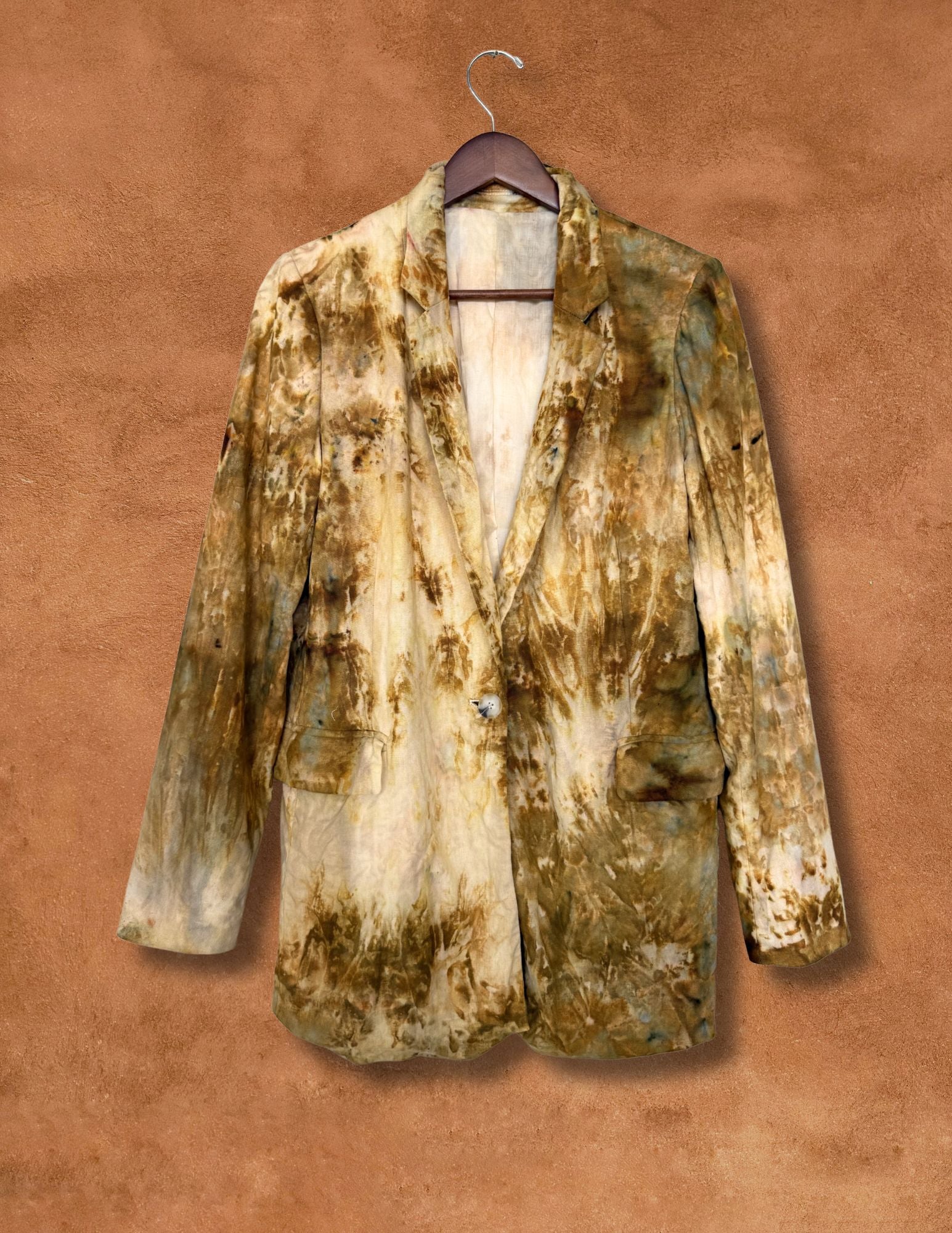 Upcycled Vintage Linen Blazer 40 x 30