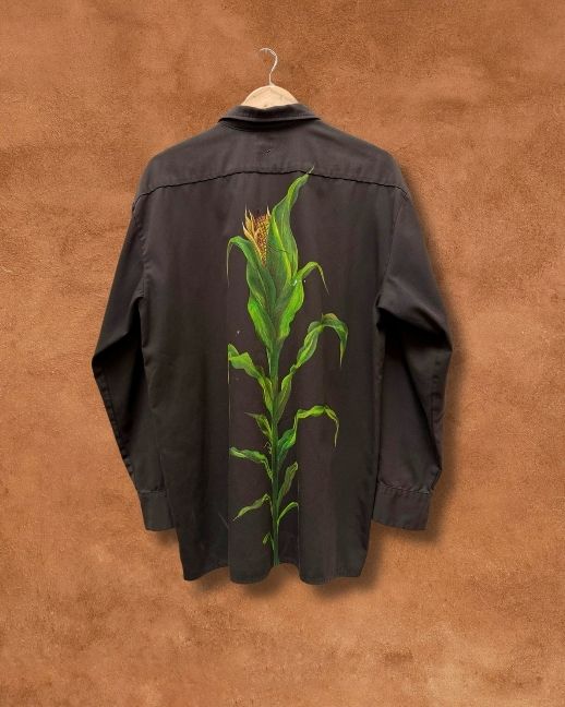 Handpainted Vintage Workwear Shirtjacket L by Alexandra Barton