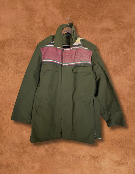 Upcycled Military Field Jacket — Midcentury Blanket Edition F