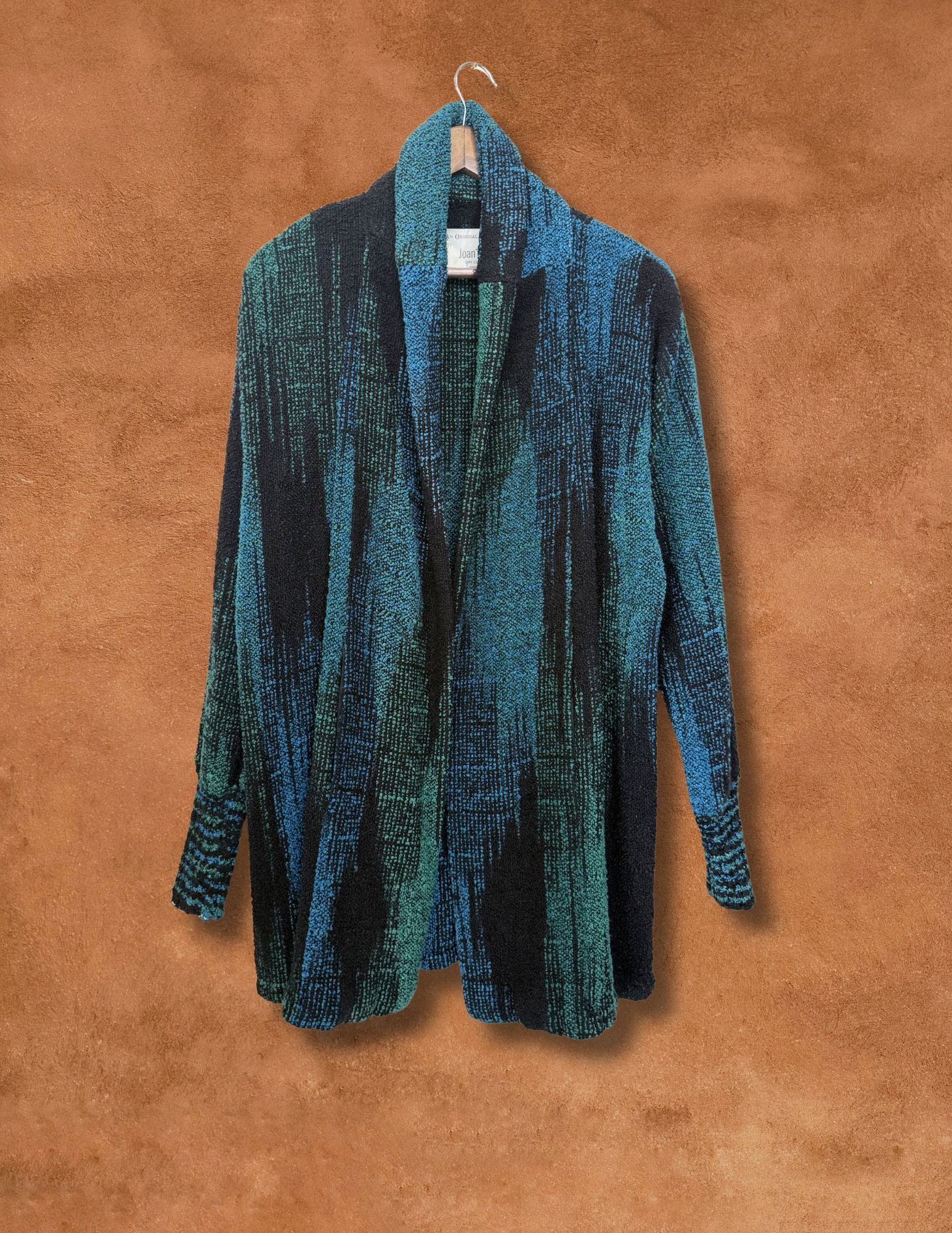 Vintage 80s Silk Handknit Cardigan 44 x 32