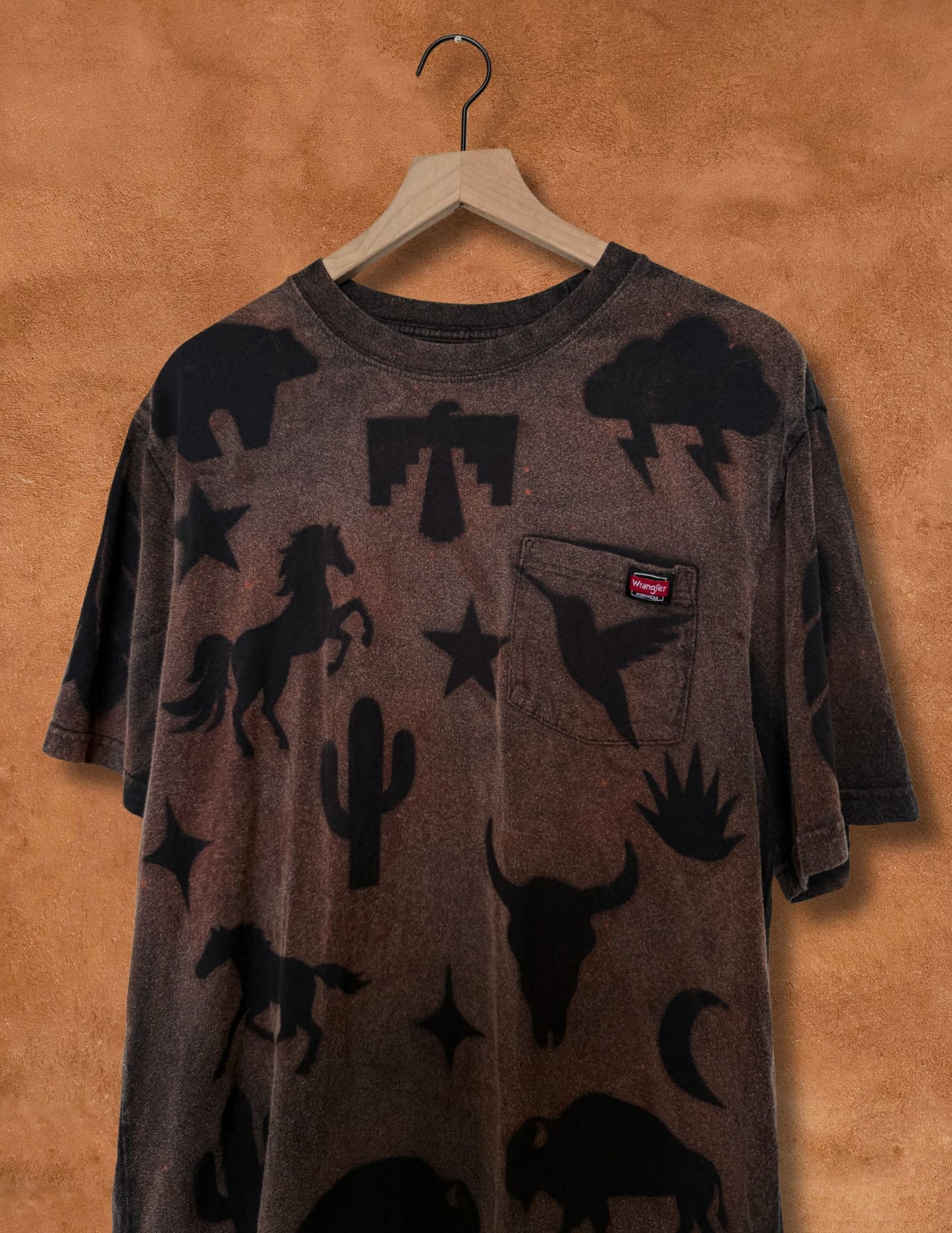 Upcycled Vintage Tee- 44 x 30- Eclectic Southwest
