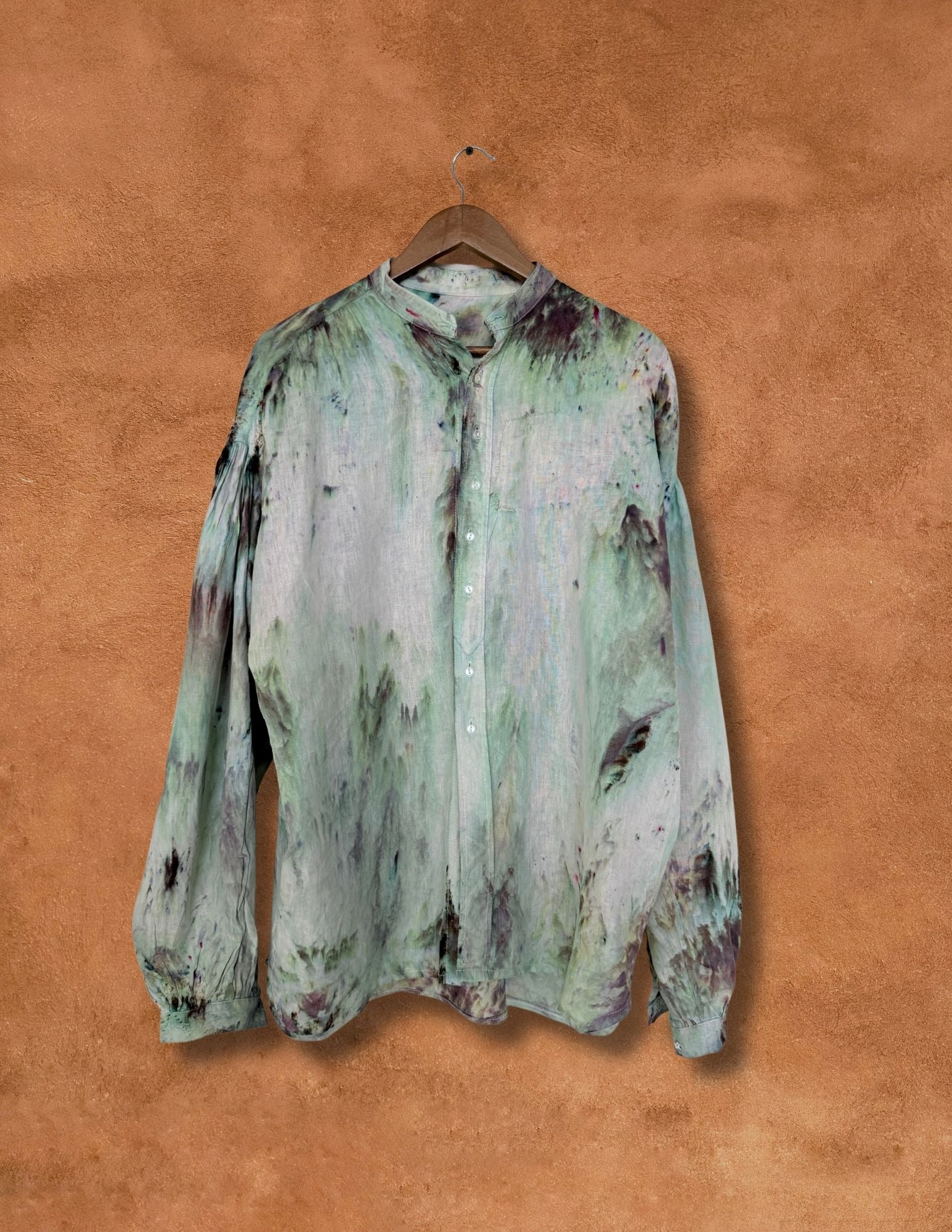 Upcycled Vintage Midcentury Linen Shirt