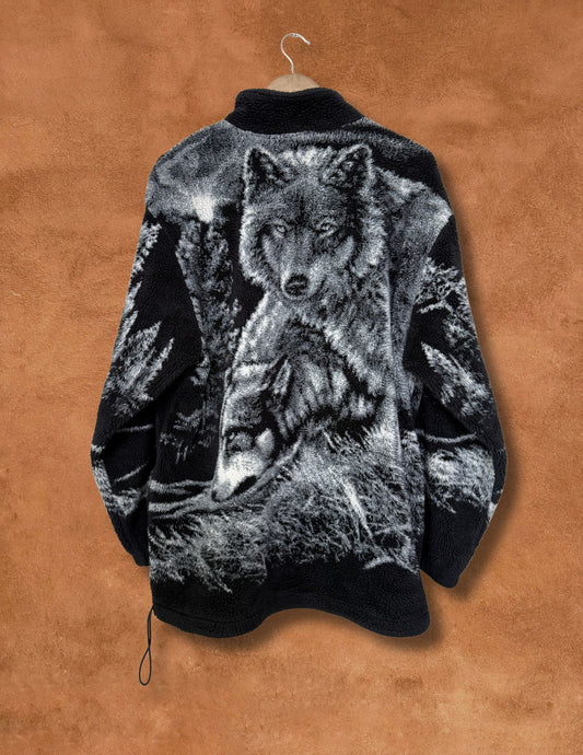 Vintage 90s Fleece Wolfie Jacket 52 x 31