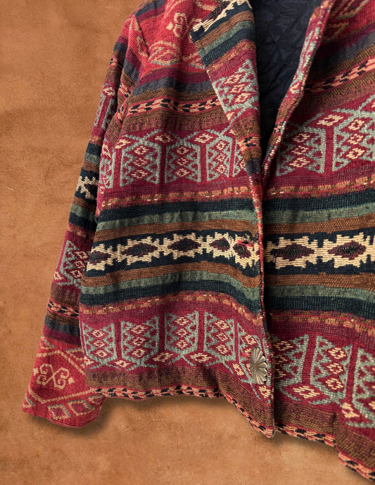 Vintage 80s Tapestry Jacket 42 x 22