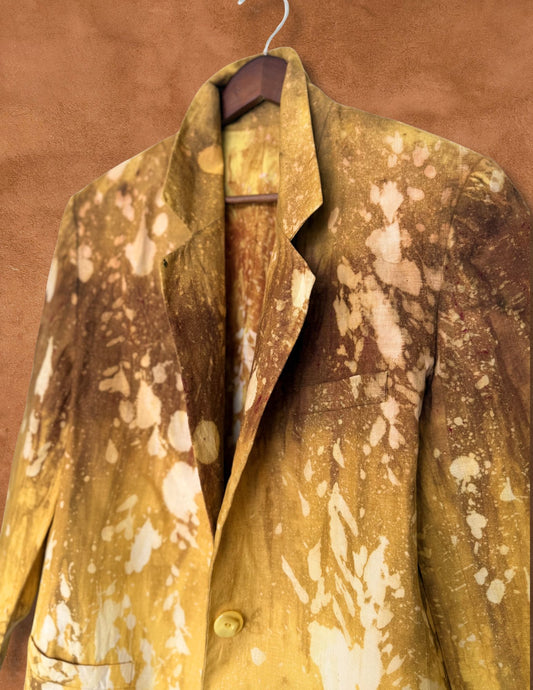 Upcycled Vintage Linen Blazer 38 x 32