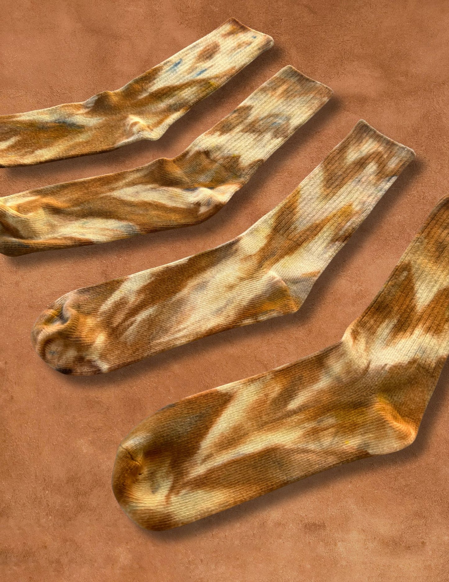Limited Edition Hand Dyed Softest Socks- Ochre