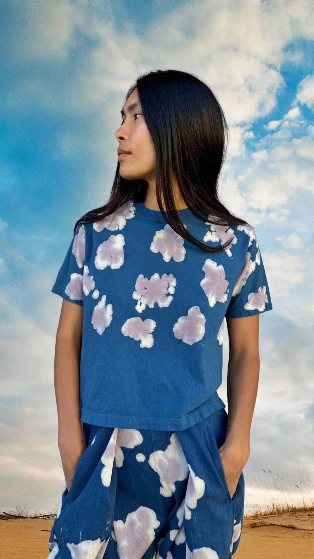 Limited Edition  Daak’os Cloud Hand-Dyed Ringspun Crop Tee