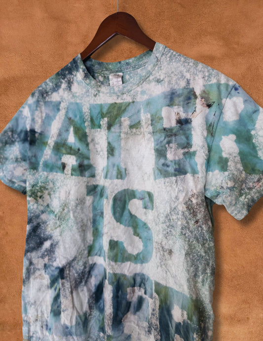 Upcycled Vintage Tee - Water is Life  M