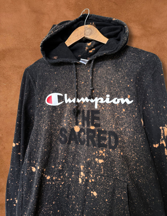 Upcycled Vintage Hoodie- 49 x 27 Champion The Sacred