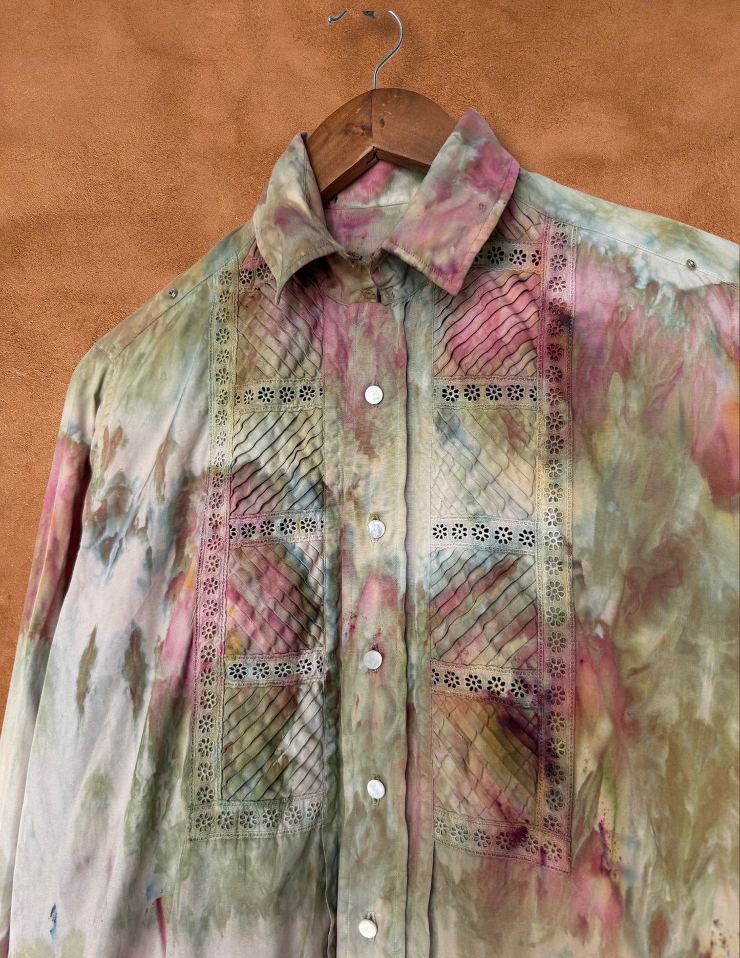 Upcycled Vintage Hollywood Shirt — Desert Bloom