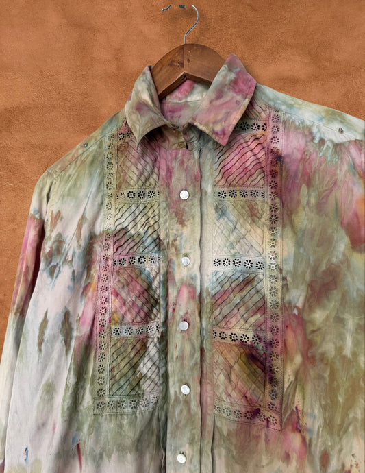 Upcycled Vintage Hollywood Shirt — Desert Bloom