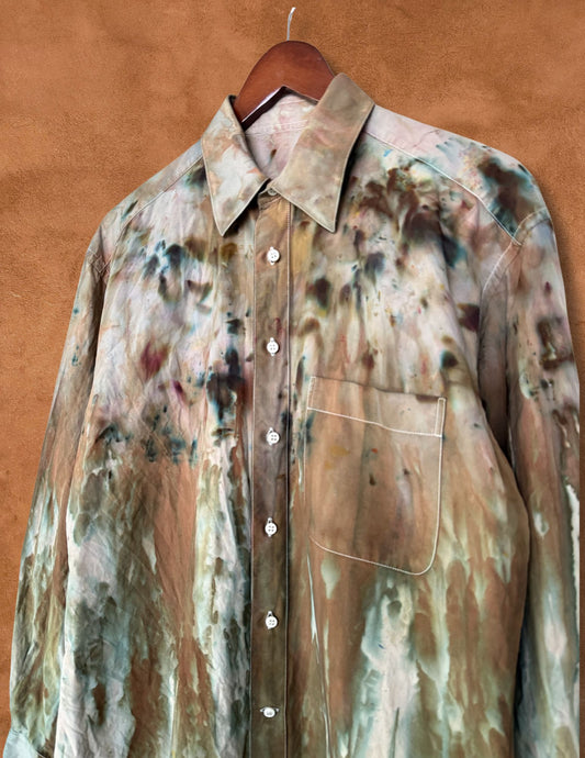 Upcycled Vintage Cotton Shirt 42 x 30