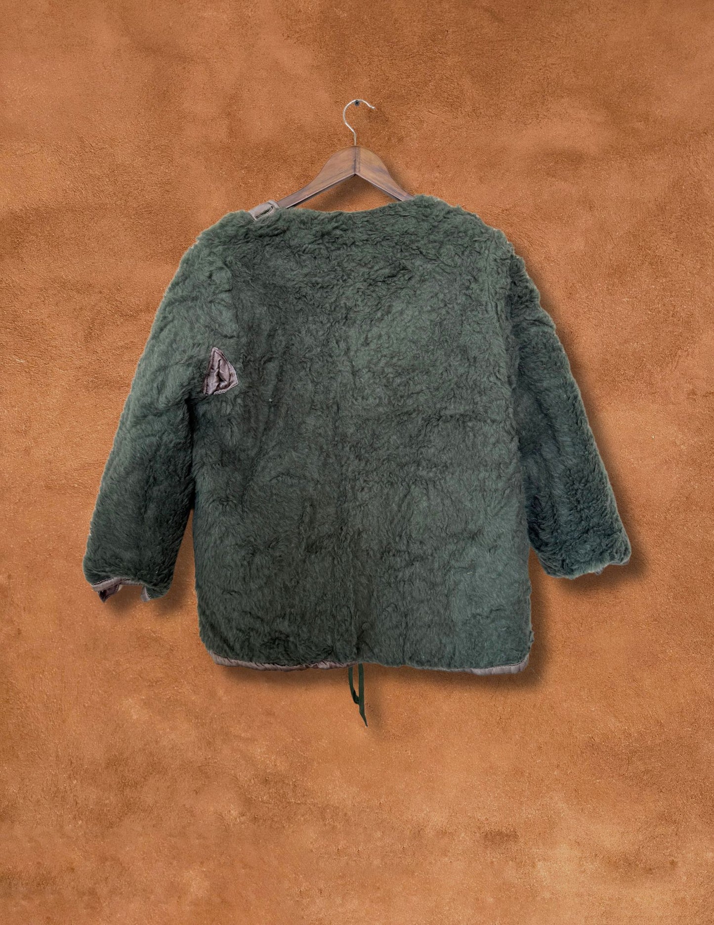 Vintage Mid-Century Greek Military Reversible Satin Jacket A