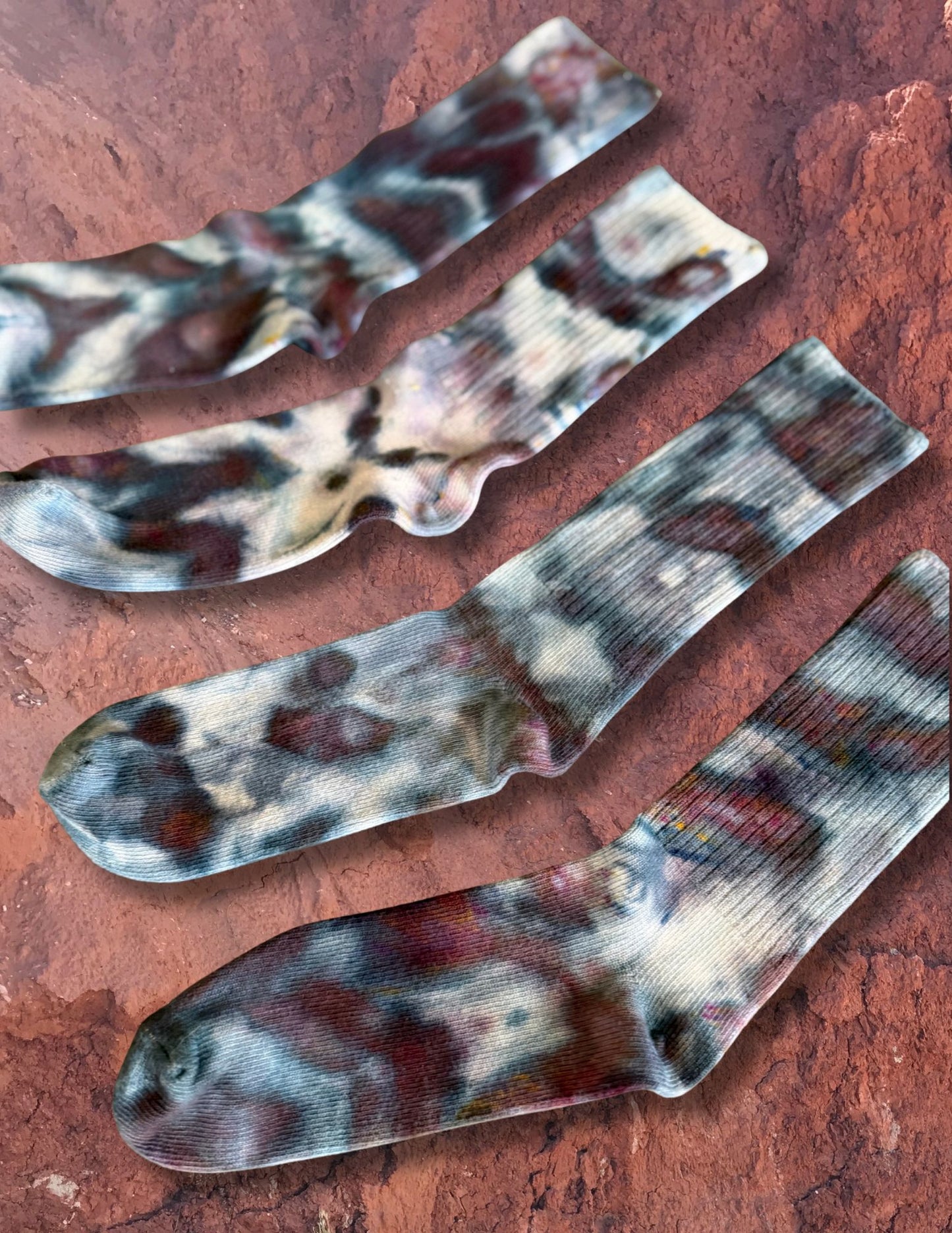 Limited Edition Hand Dyed Softest Socks- Arctic