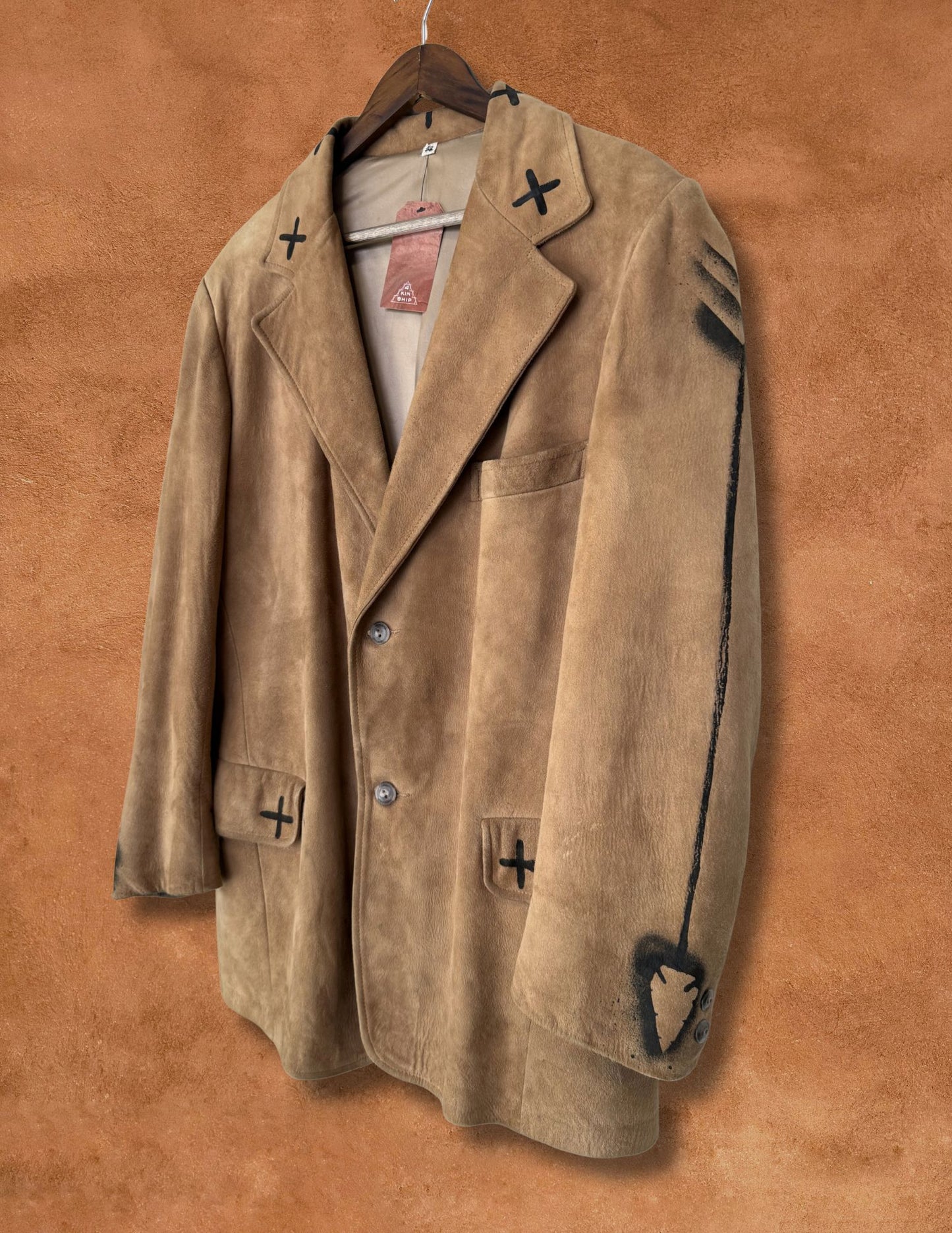 Vintage 80s Leather Blazer 42 x 31