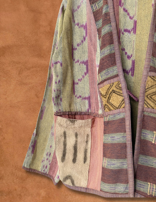 Vintage 80s Ikat Cardigan 48 x 24