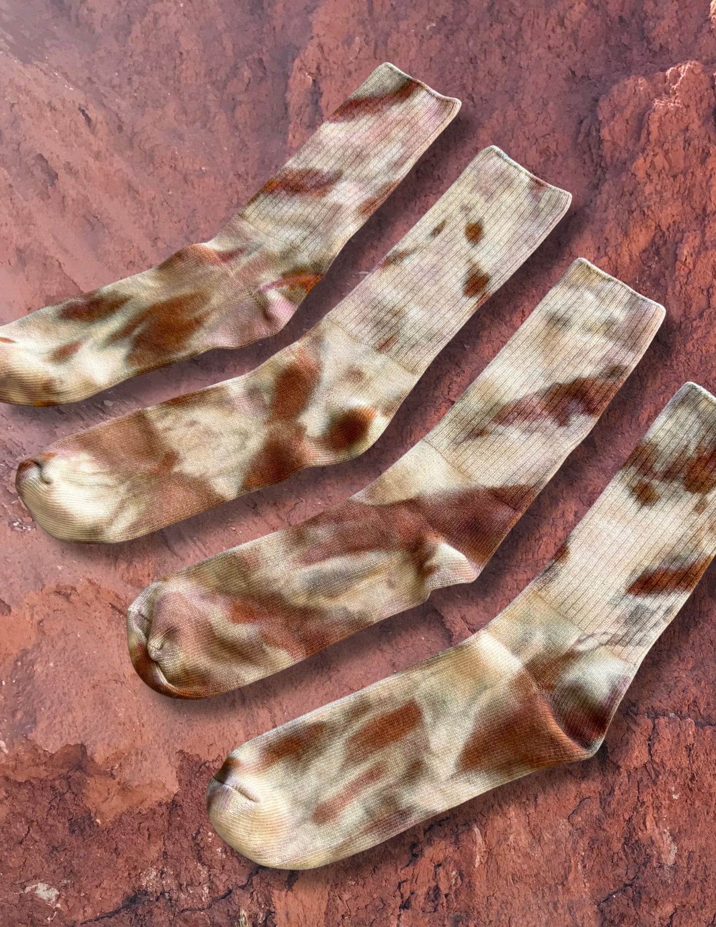 Limited Edition Hand Dyed Softest Socks- Woodland
