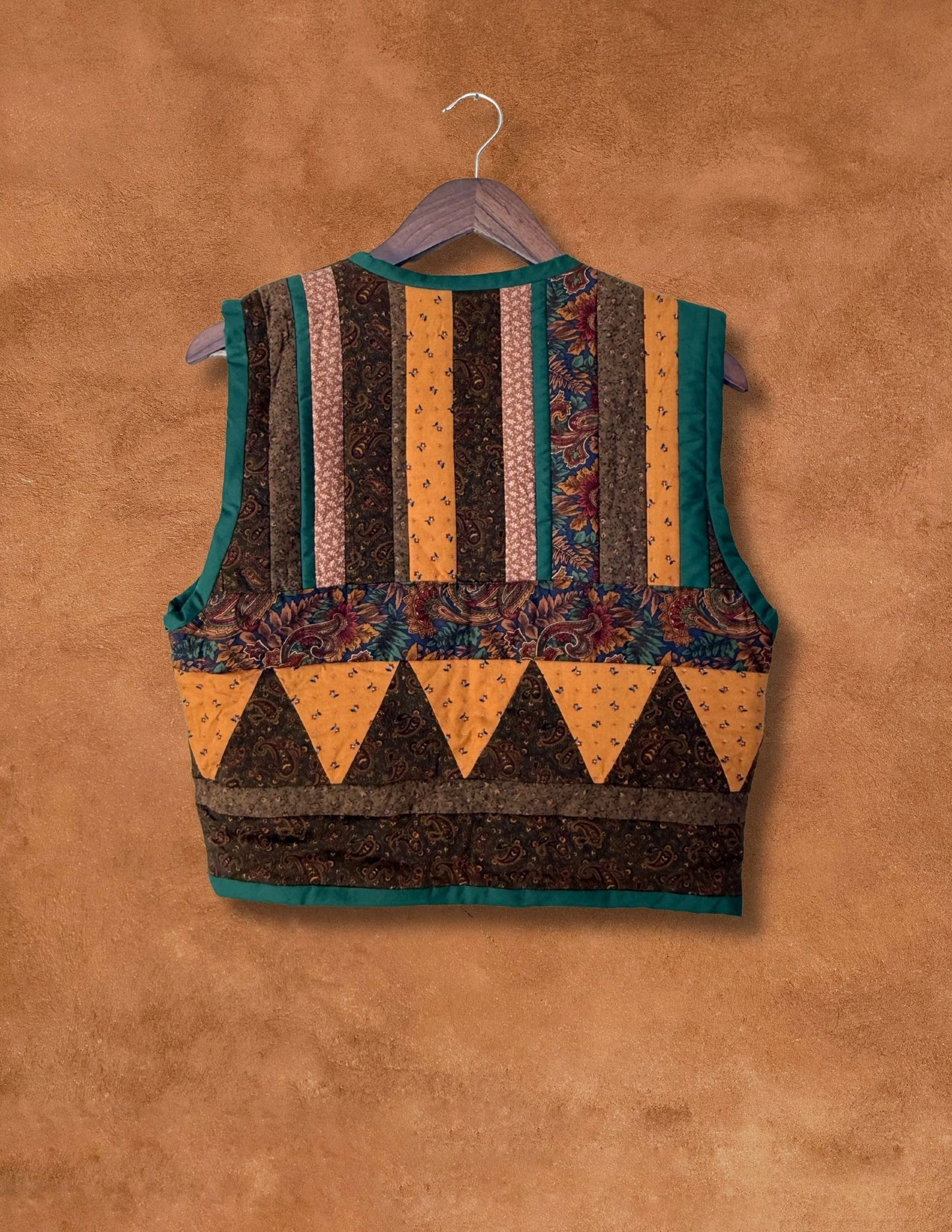 Vintage 70s Quilted Vest 38 x 20