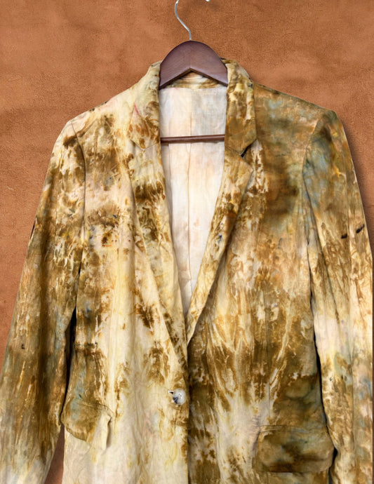 Upcycled Vintage Linen Blazer 40 x 30