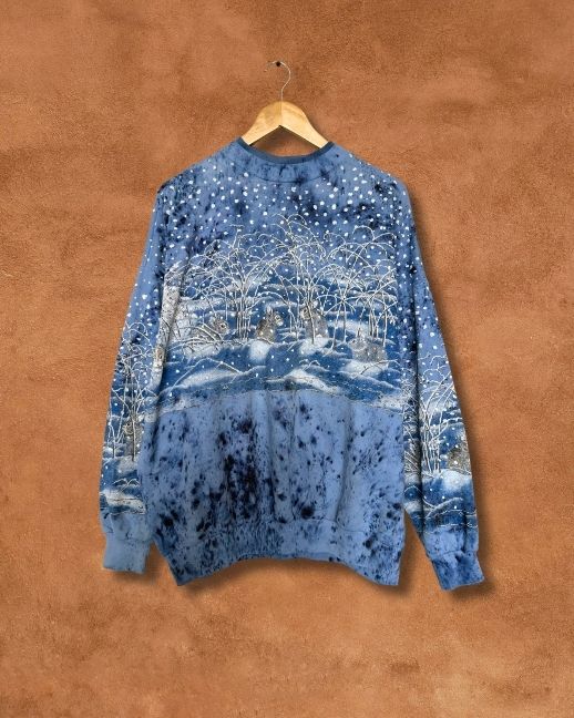 Upcycled Vintage 80s Snowbunny Sweatshirt