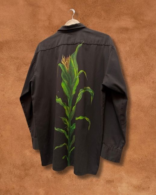 Handpainted Vintage Workwear Shirtjacket L by Alexandra Barton