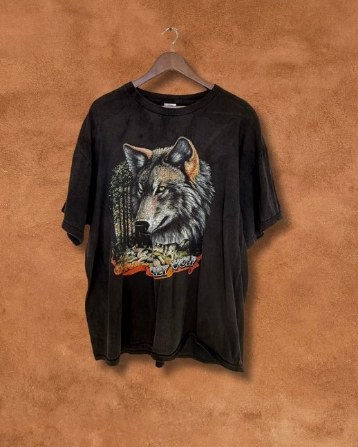 Upcycled Vintage 80s Wolf Tee