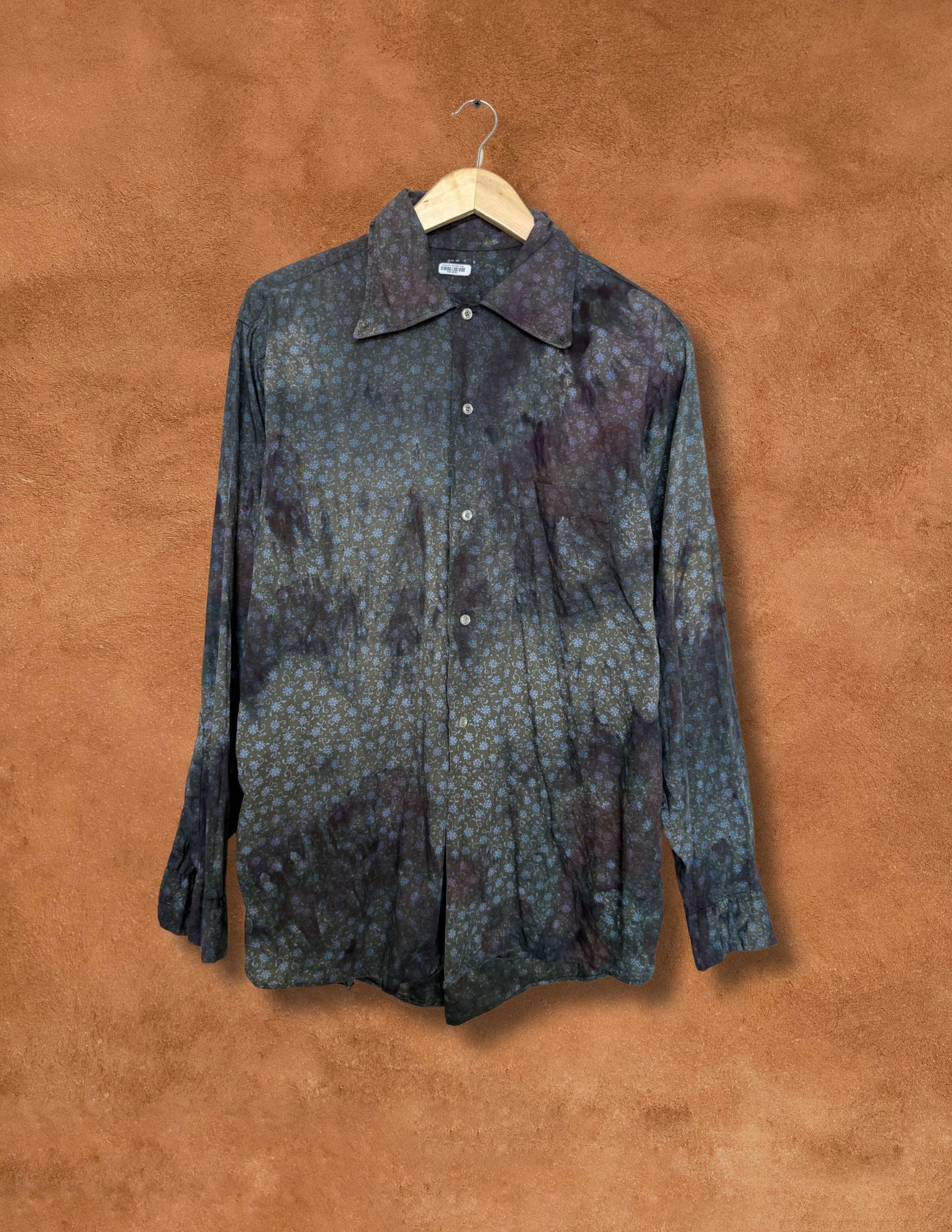 Upcycled Vintage Floral Workwear Shirt