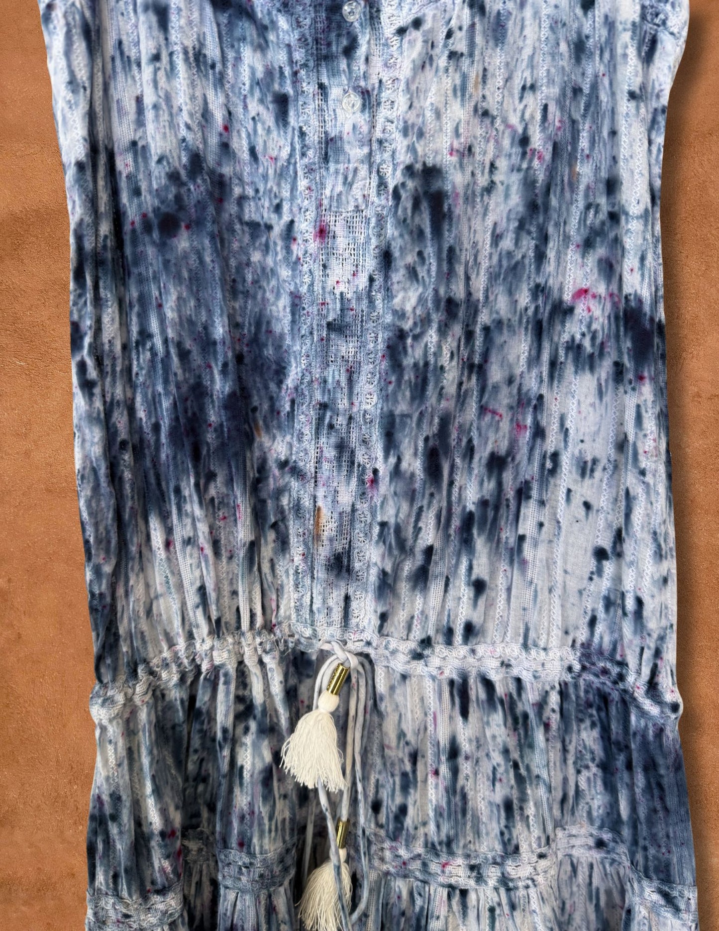 Limited Edition Hand Dyed Cotton Cami Tunic- S