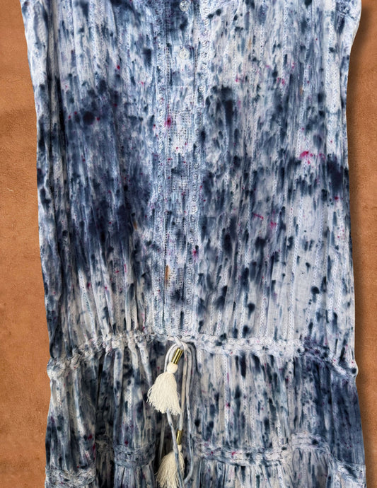 Limited Edition Hand Dyed Cotton Cami Tunic- S