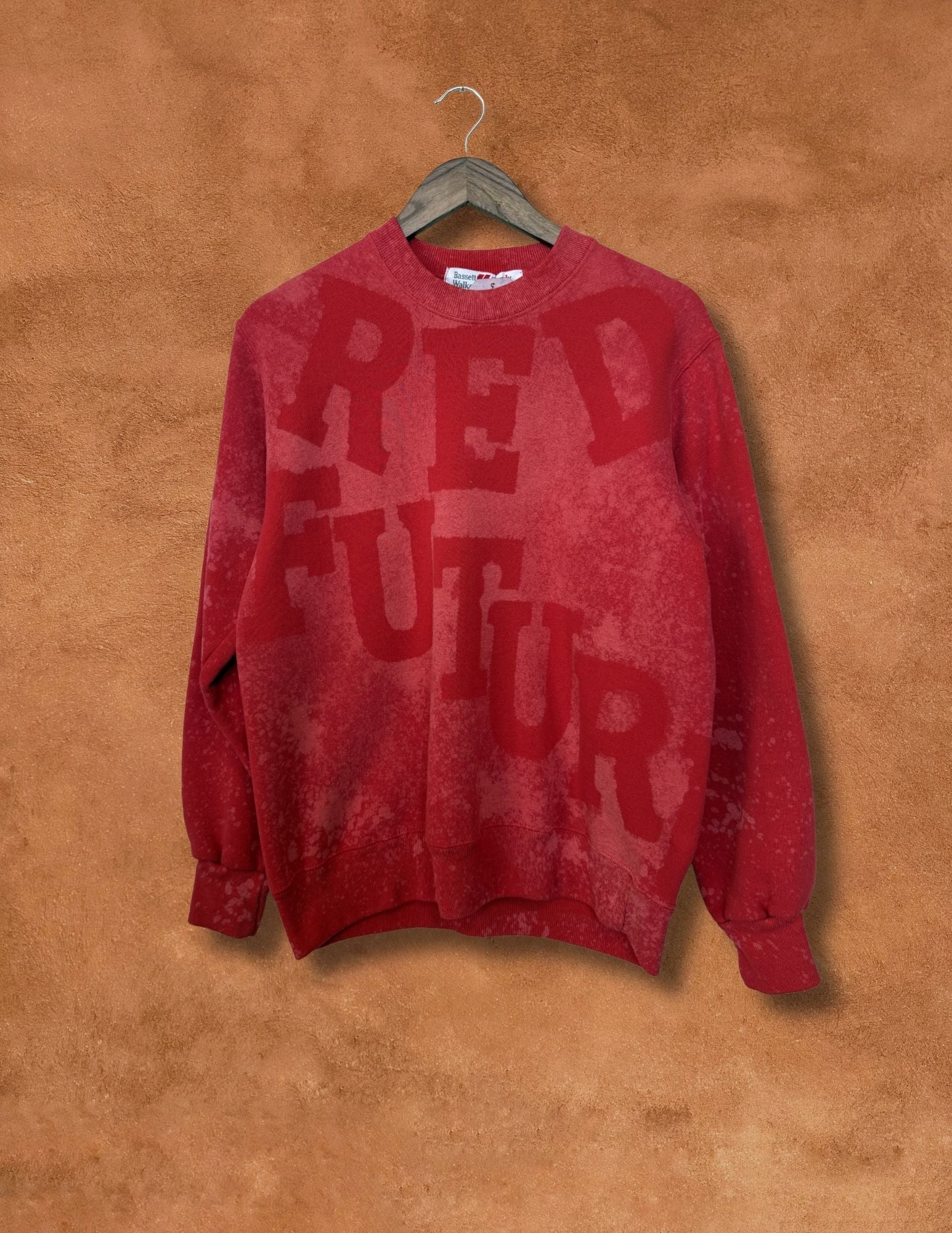 Upcycled Vintage Tee- 42 x 26 Red Future