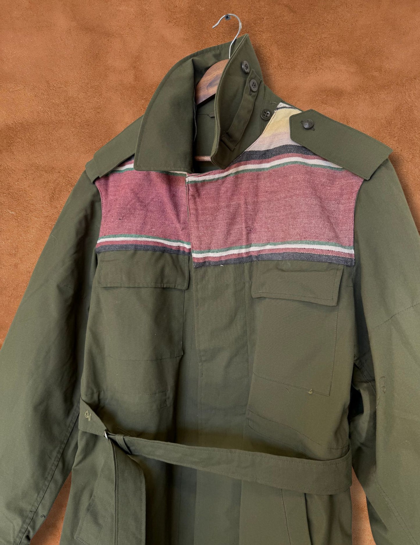 Upcycled Military Field Jacket — Midcentury Blanket Edition F