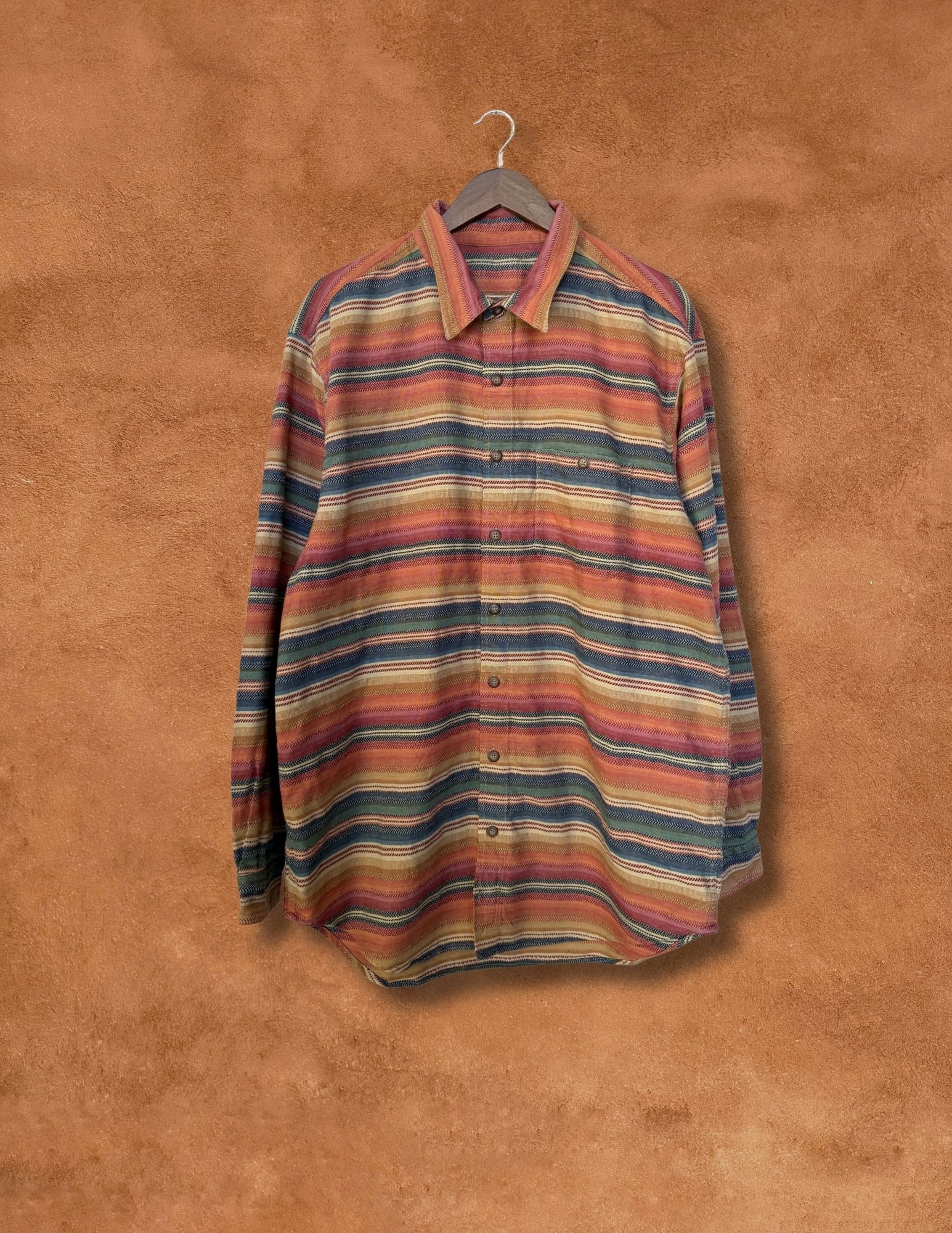Vintage 90s Southwest Serape Shirt 52 x 35