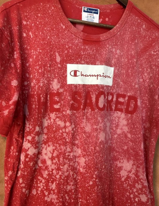 Upcycled Vintage Tee- 44 x 27 Champion The Sacred