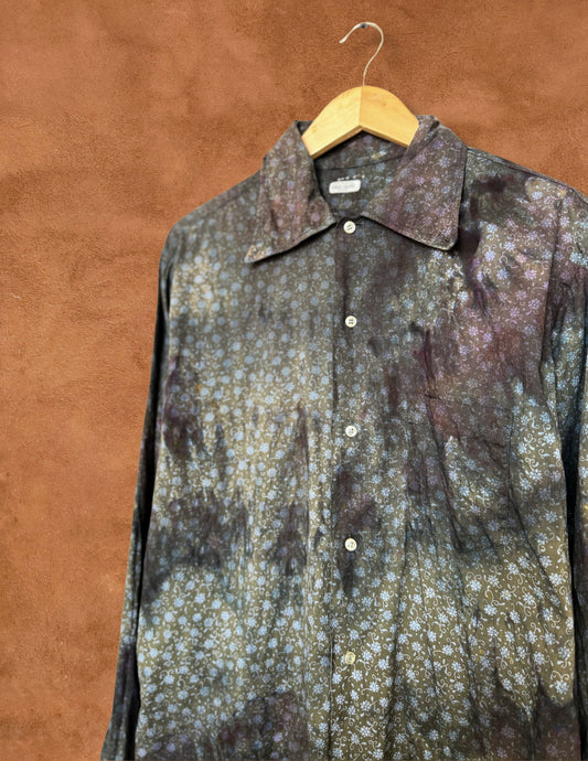 Upcycled Vintage Floral Workwear Shirt