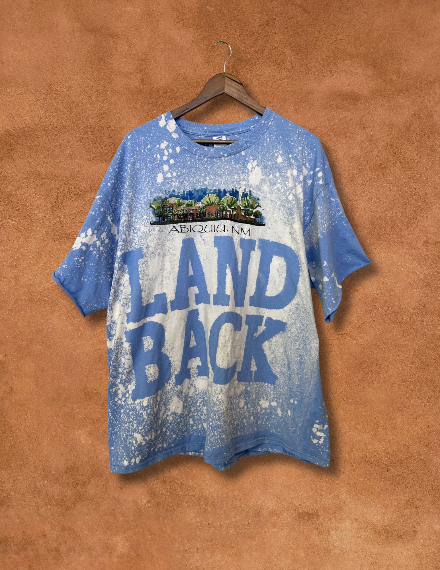Upcycled Vintage Tee- Land Back 48 x 30