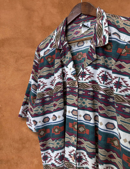 Vintage 80s Southwest Shirt 46 x 26