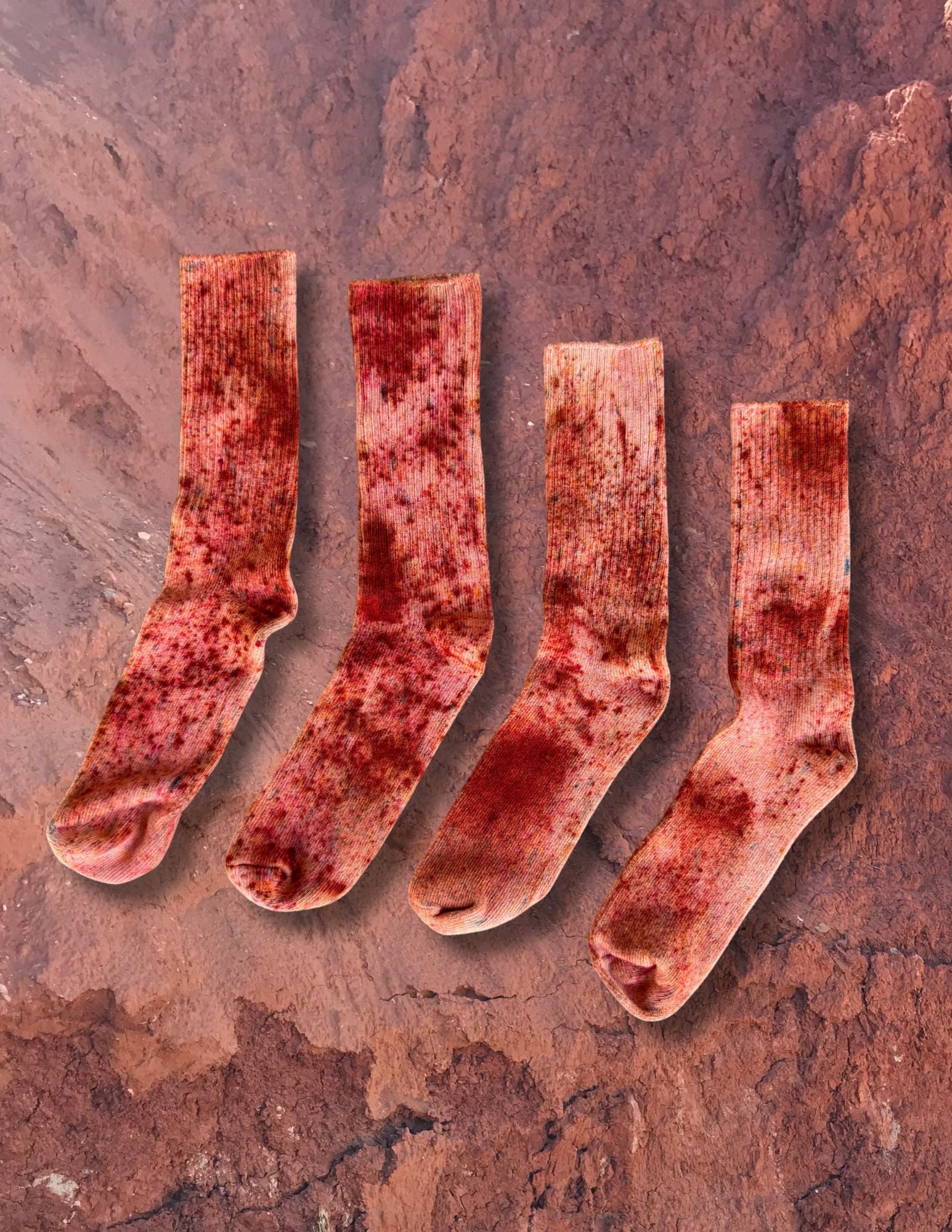 Limited Edition Hand Dyed Softest Socks- Desert Mesa