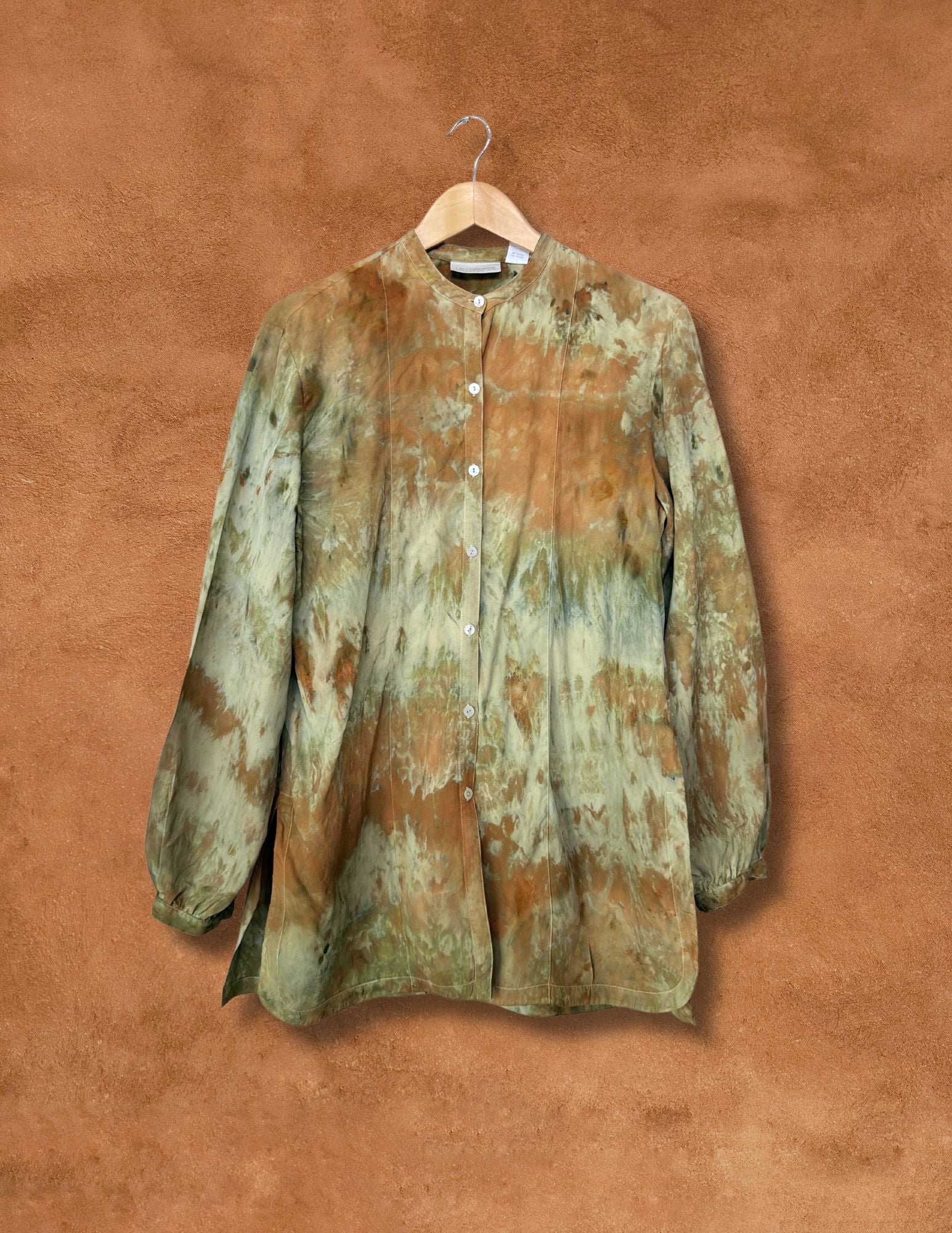 Upcycled Vintage Silk Shirt 42 x 31