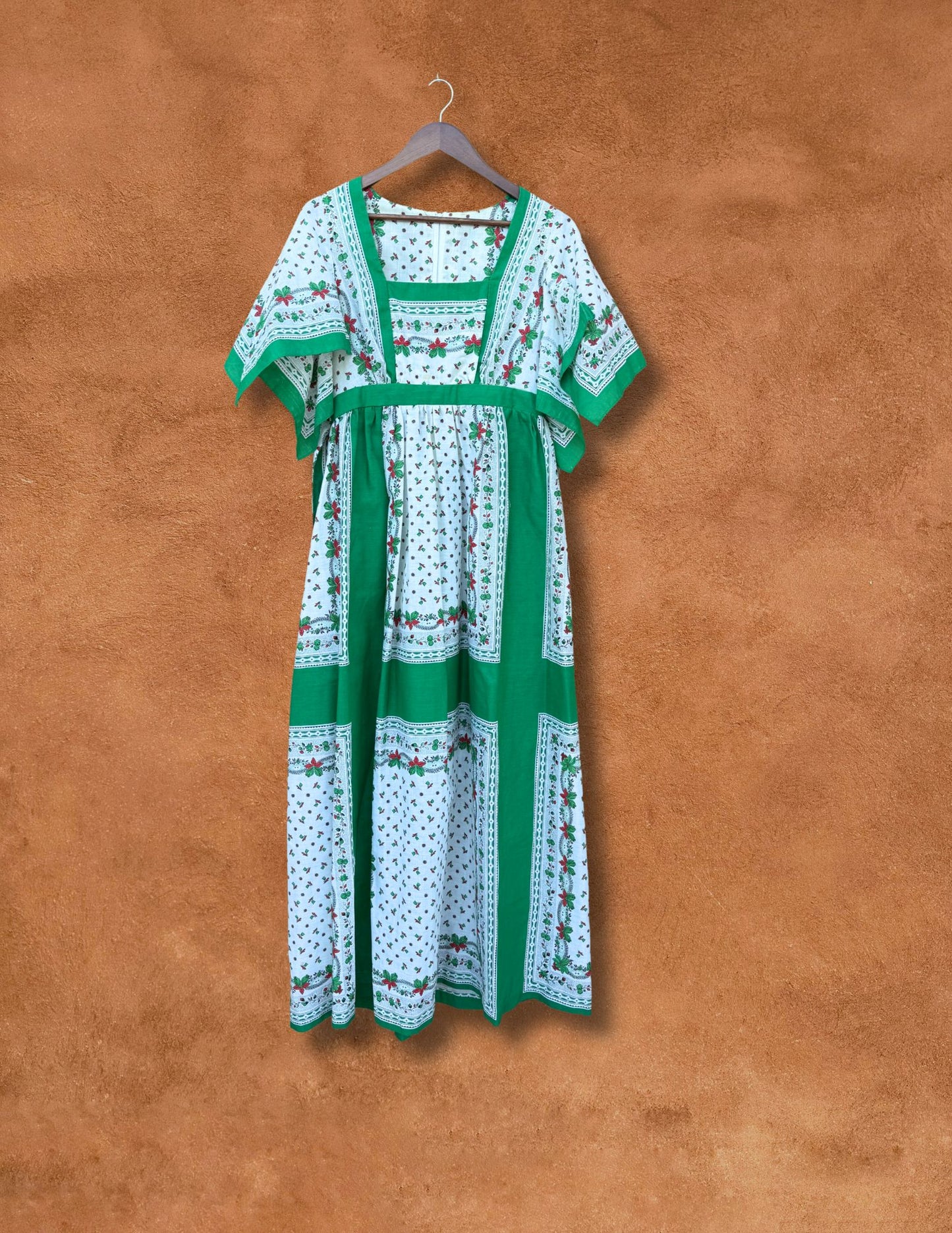 Vintage 70s Hankerchief Cut Dress