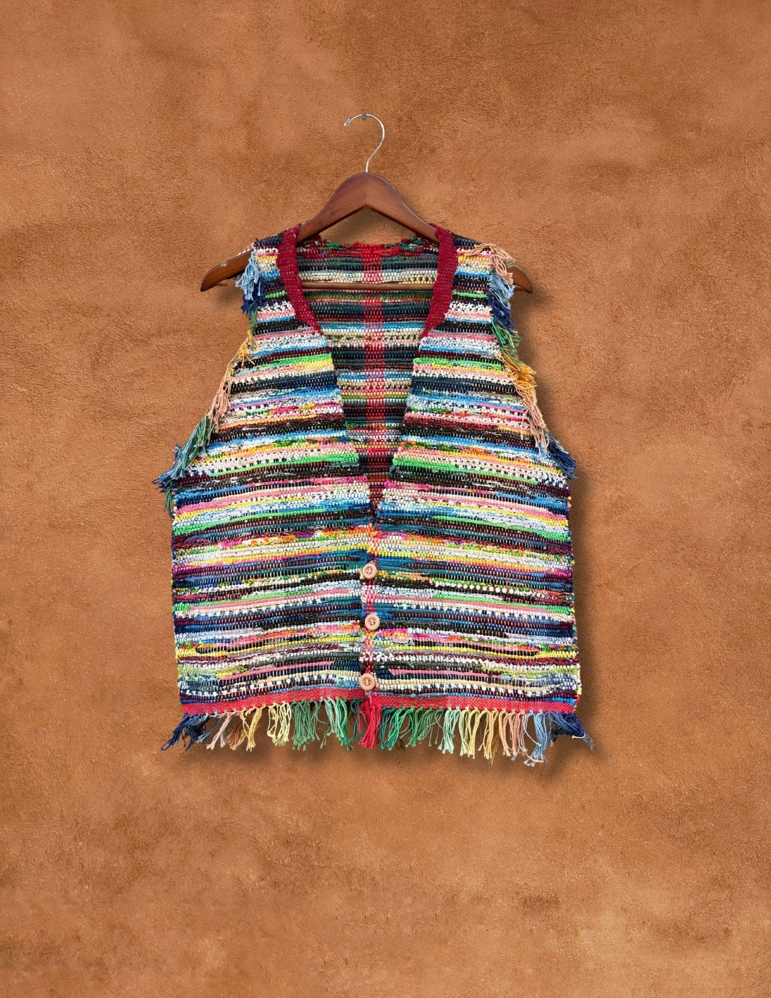 Vintage 80s Handwoven Vest