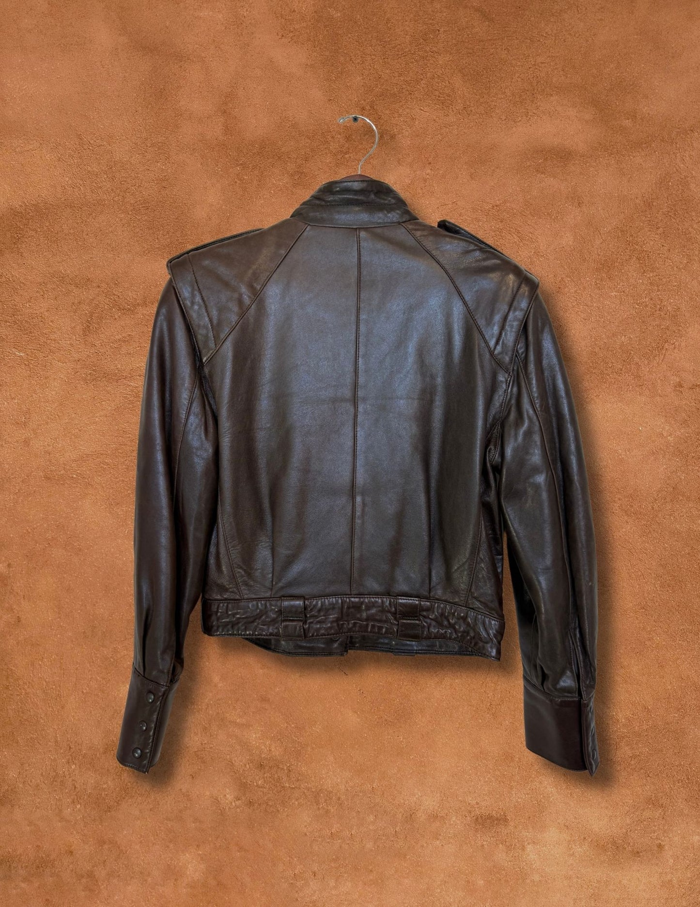 Vintage Armani 80s Leather Jacket