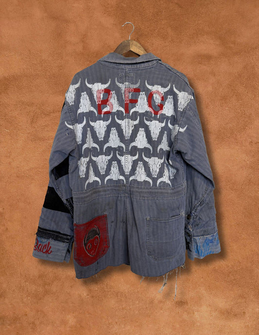 Upcycled Vintage Jacket by Running Horse Studio