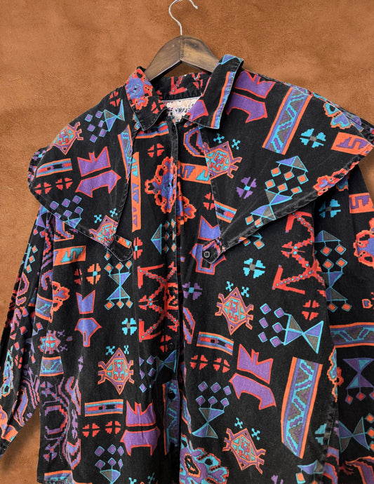 Vintage 80s Rodeo Shirt 46 x 29
